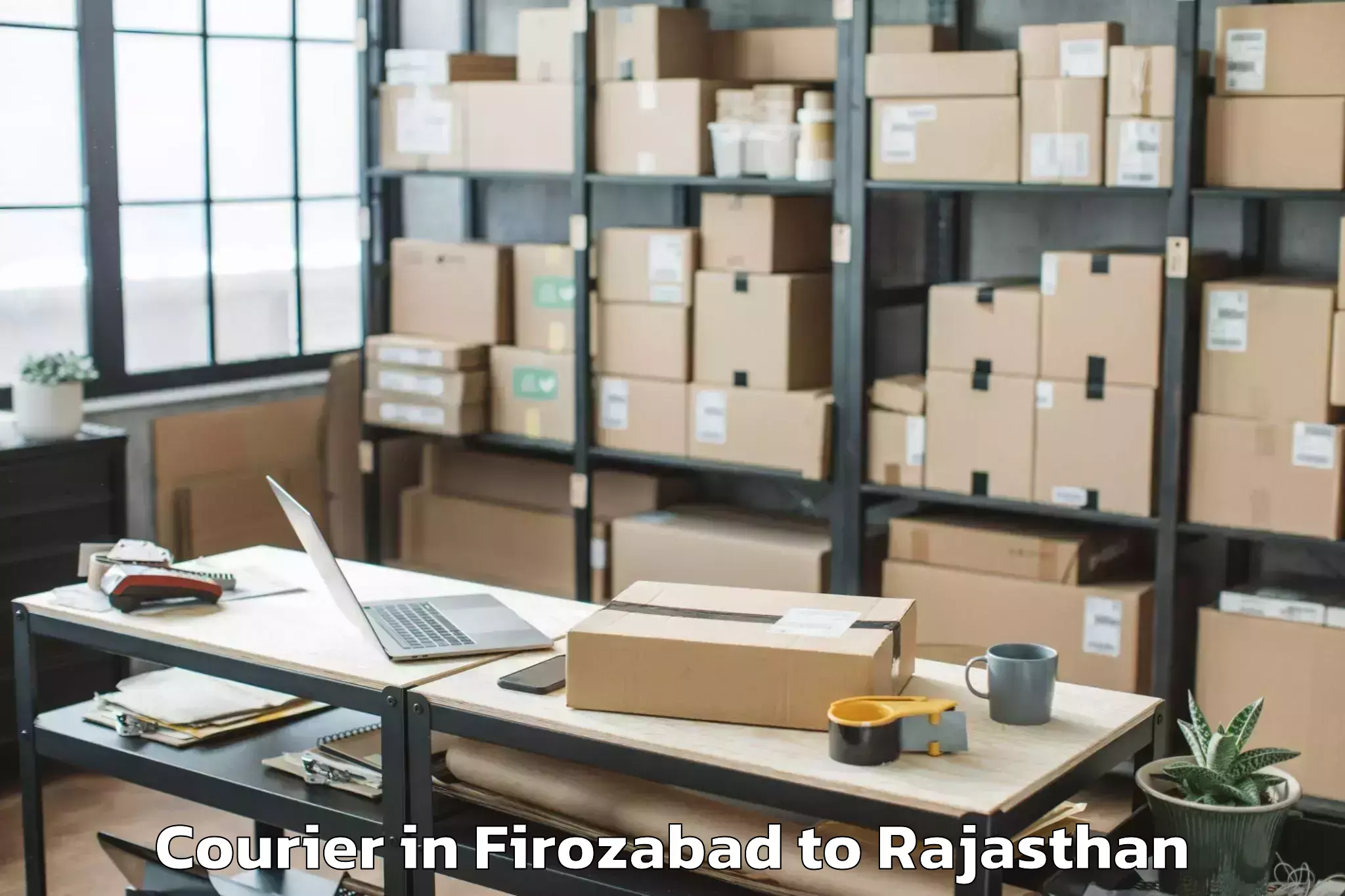 Affordable Firozabad to Chauth Ka Barwara Courier